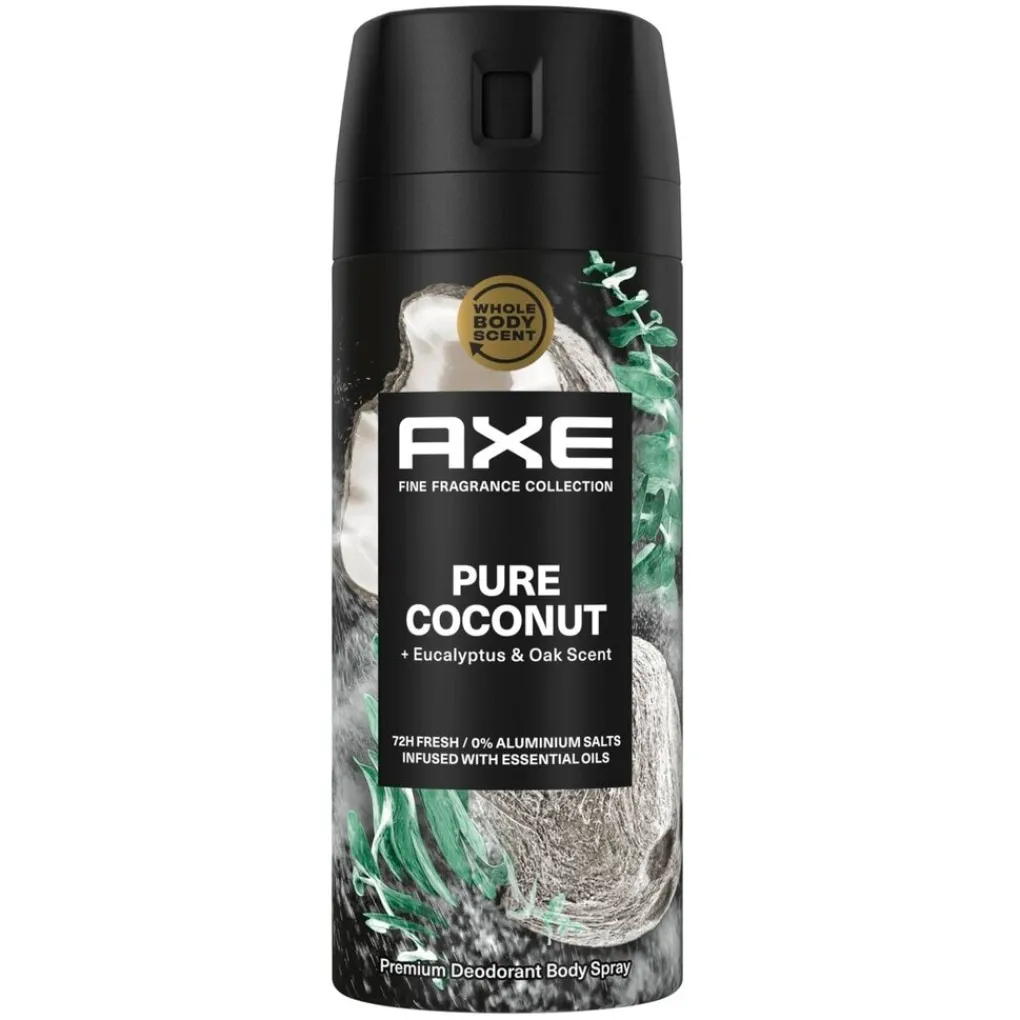 Axe Fine Fragrance Deospray>Pure Coconut Deodorant Bodyspray