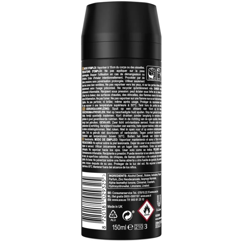 Axe Deospray>Leather & Cookies Deodorant & Bodyspray