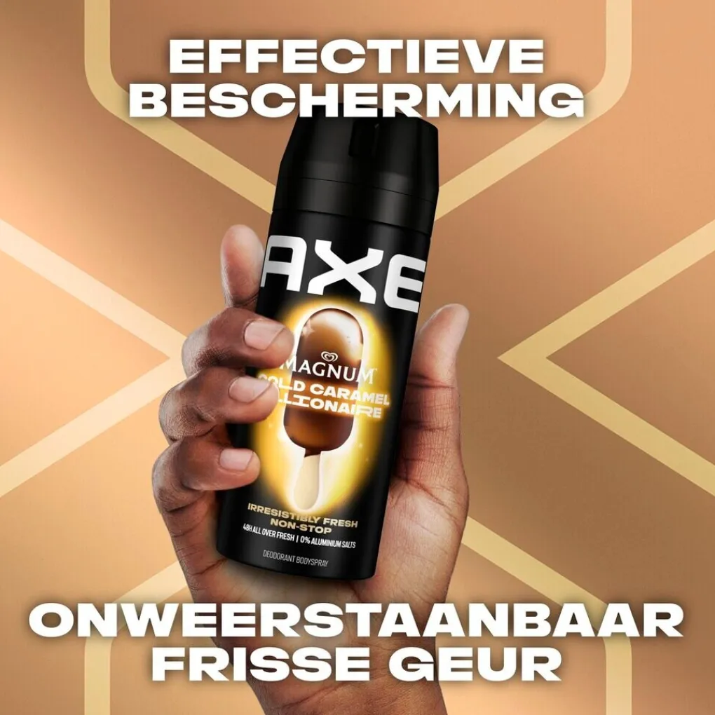 Axe Deospray>Magnum Gold Caramel Billionaire Deodorant Bodyspray