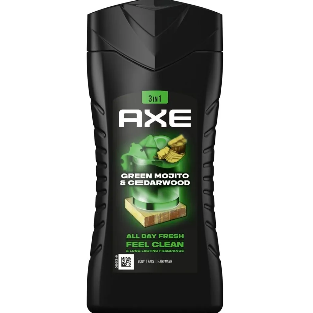 Axe Douchegel>Wild Green Mojito & Cedarwood 3-in-1 Douchegel