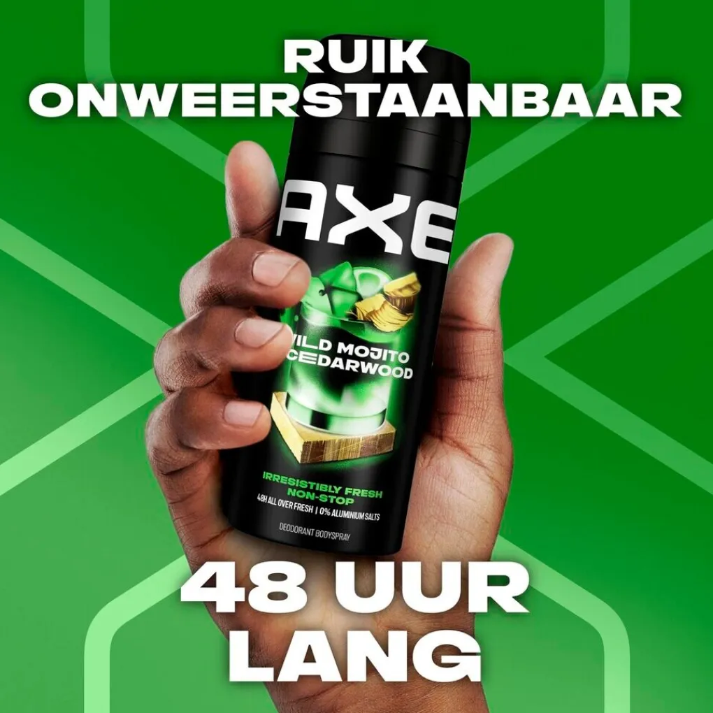 Axe Deospray>Wild Mojito & Cedarwood Deodorant & Bodyspray