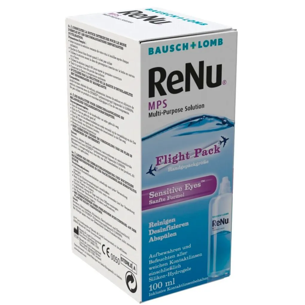 Bausch & Lomb Lenzenvloeistof>ReNu MPS Sensitive Eyes Flightpack