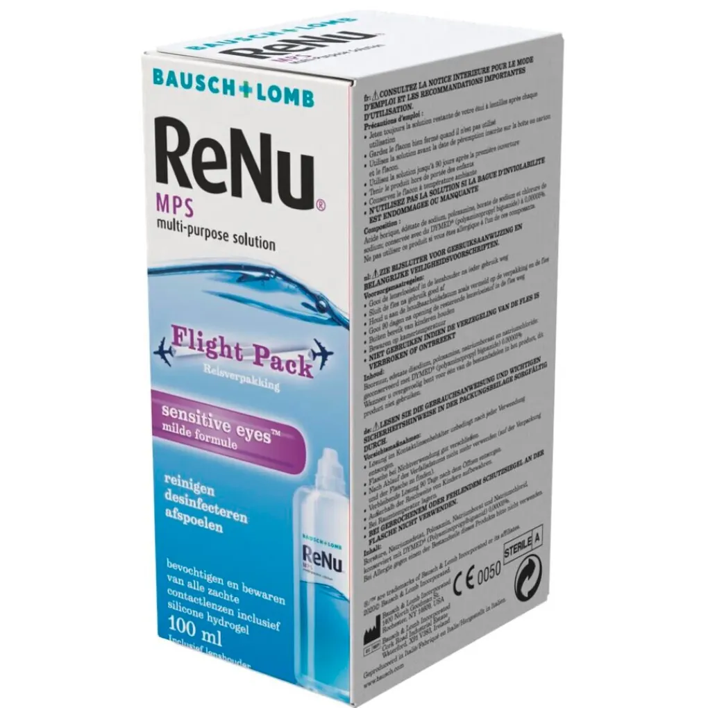Bausch & Lomb Lenzenvloeistof>ReNu MPS Sensitive Eyes Flightpack