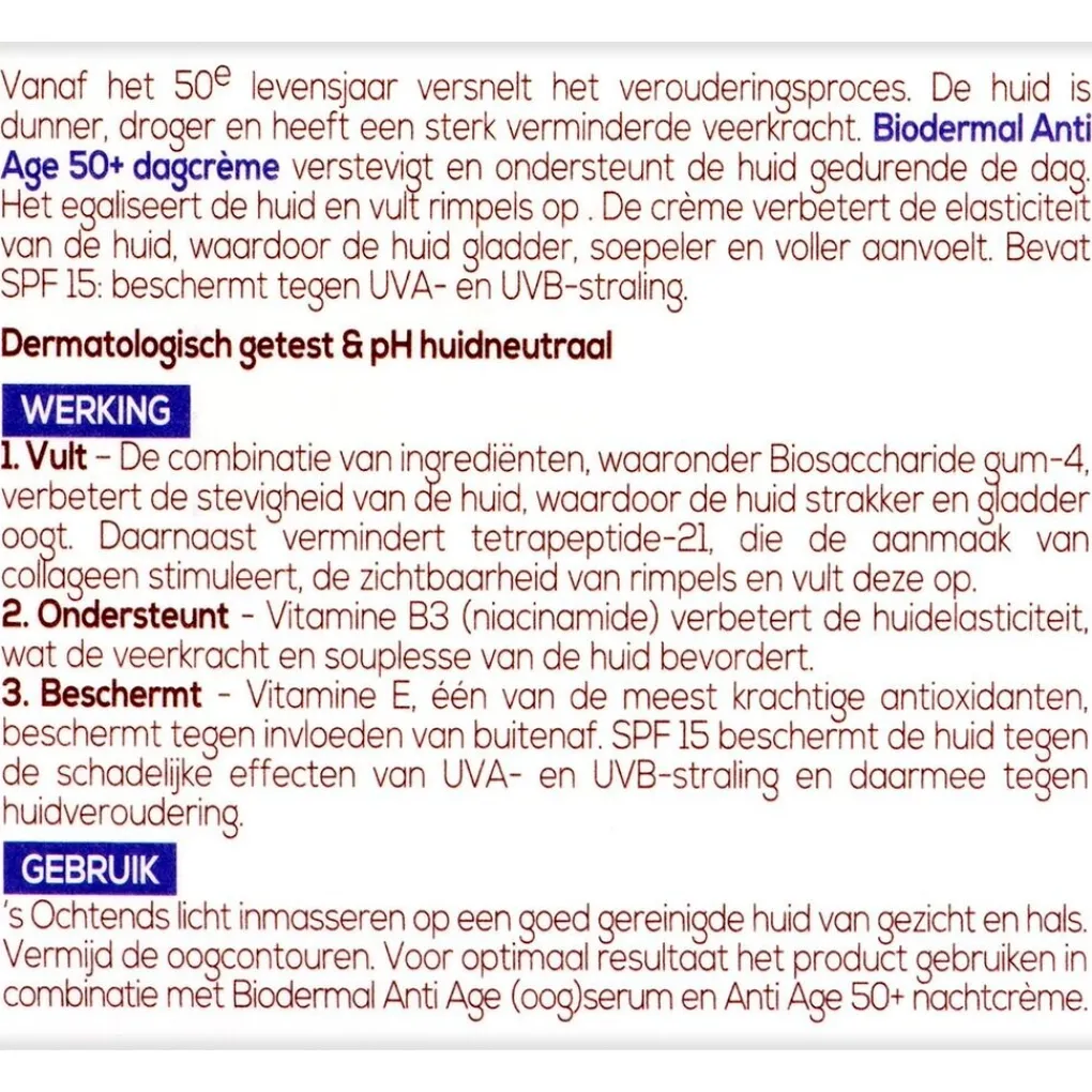Biodermal Dagcreme>Anti Age 50+ Dagcrème