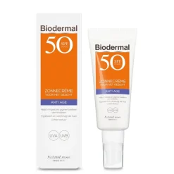 Biodermal Zonnebrand>Anti Age SPF50+ Zonnecrème voor het Gezicht