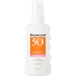Biodermal Zonnebrand>Gevoelige Huid SPF50+ Zonnespray