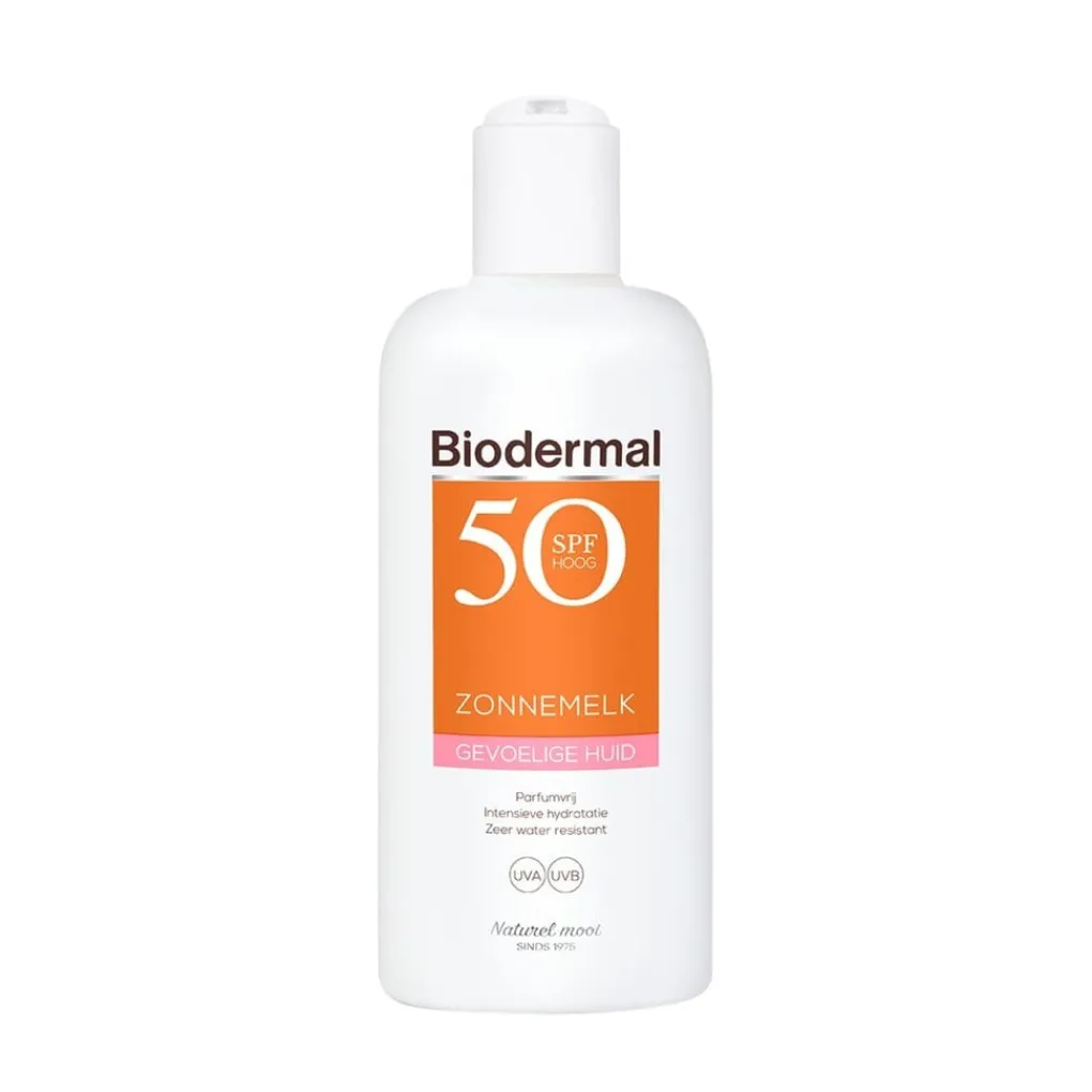 Biodermal Zonnebrand>Gevoelige Huid SPF50 Zonnemelk