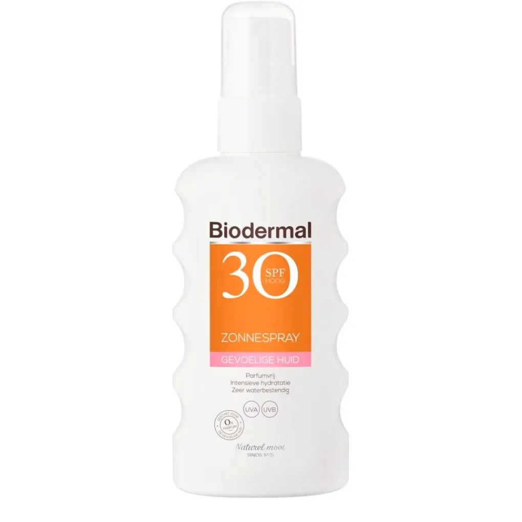 Biodermal Zonnebrand>Gevoelige Huid SPF30 Zonnespray