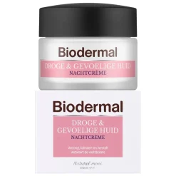 Biodermal Nachtcreme>Nachtcrème voor de Droge en Gevoelige Huid