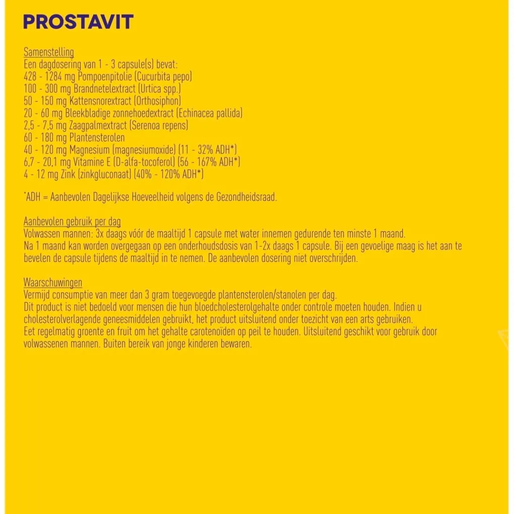 Bional Prostaatsupplementen>Prostavit Capsules