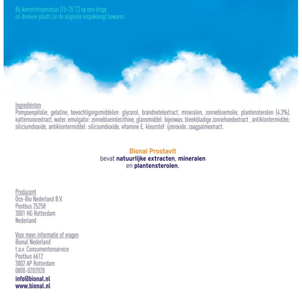 Bional Prostaatsupplementen>Prostavit Capsules