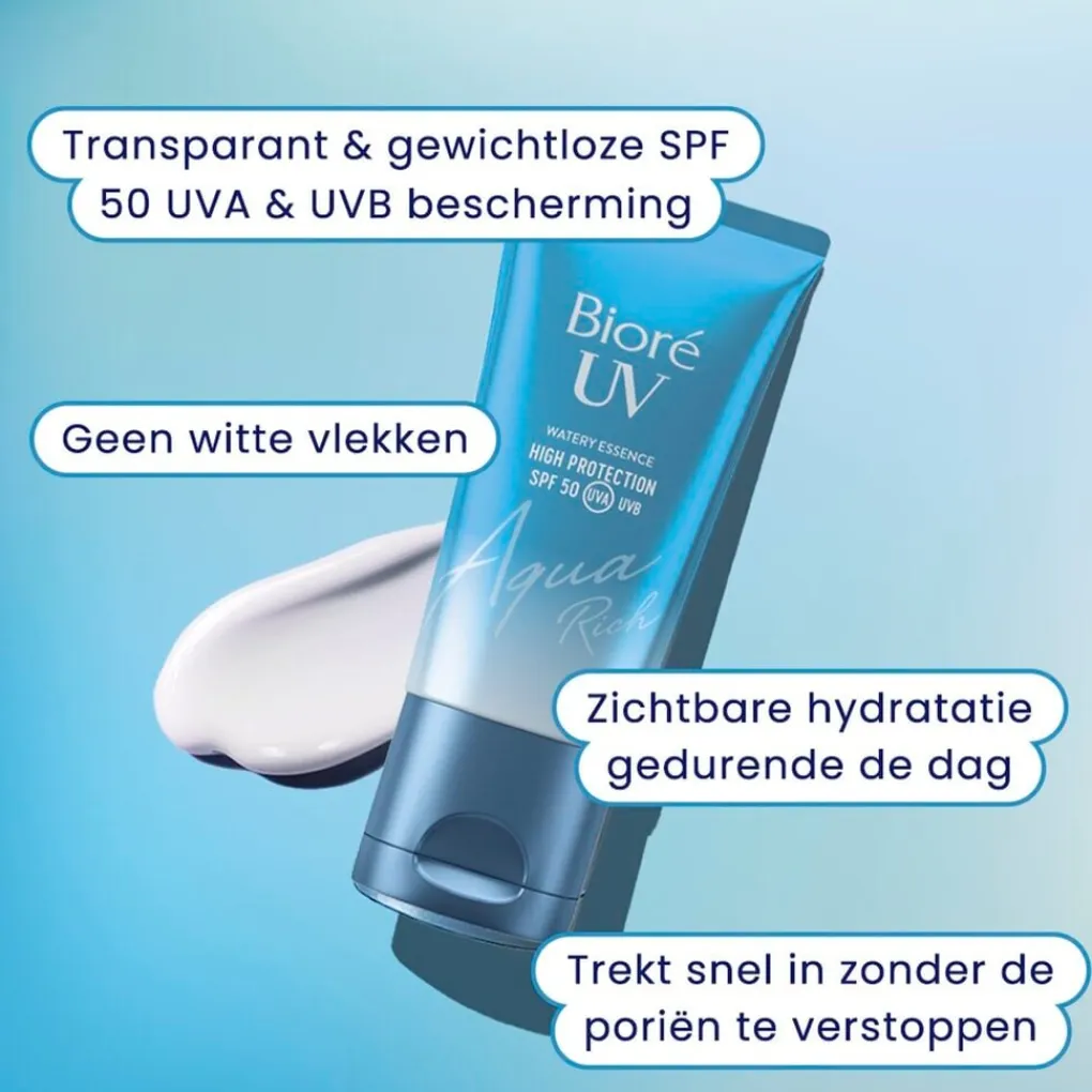 Bioré Dagcreme>UV Aqua Rich SPF 50 Weightless Moisturiser