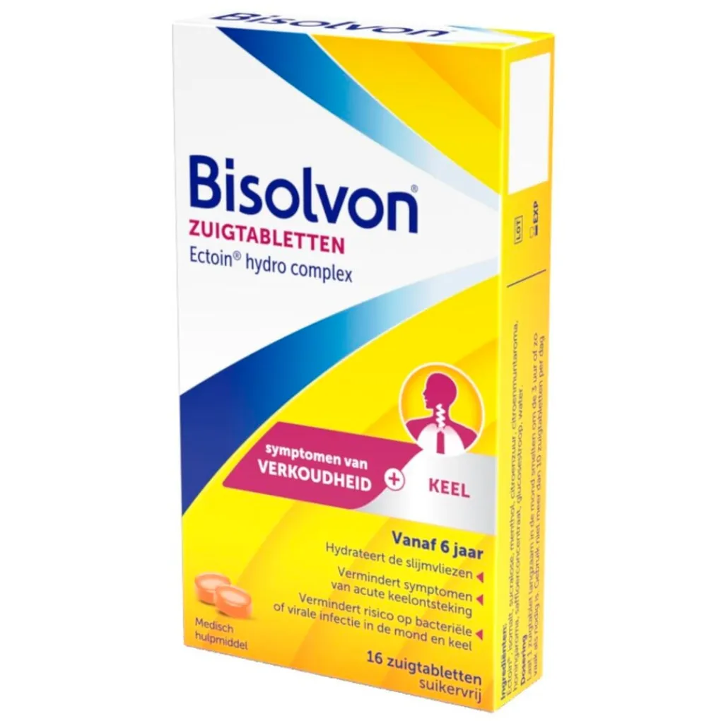 Bisolvon Luchtwegen>Ectoin Hydro Complex Zuigtabletten