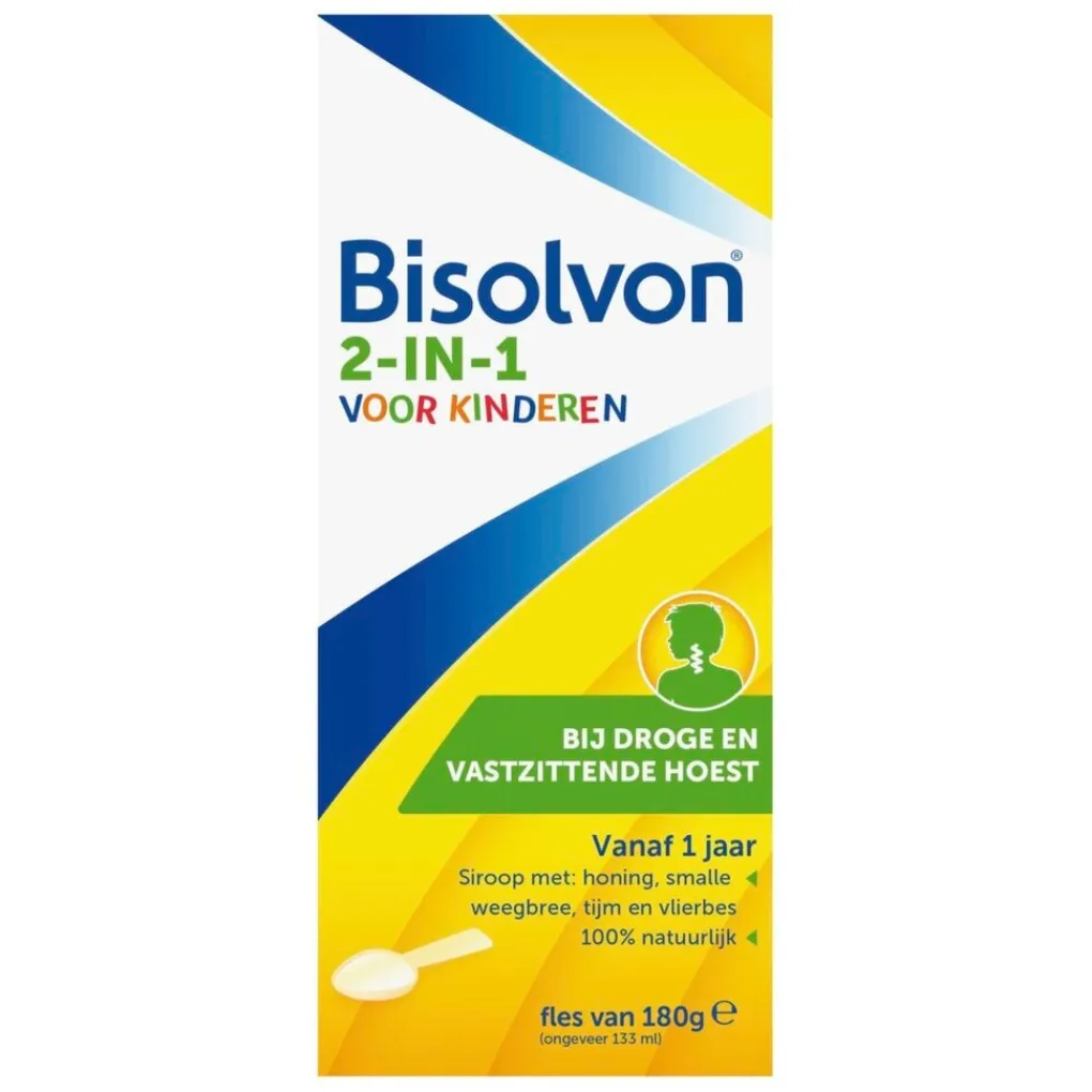 Bisolvon Luchtwegen>2-In-1 Hoestdrank voor Kinderen