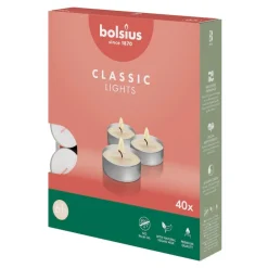 Bolsius Kaarsen>Classic Lights 6-Uur Waxinelichtjes