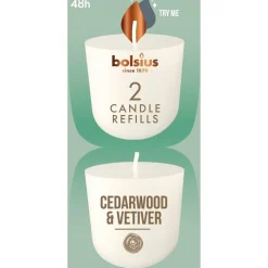 Bolsius Kaarsen>Clean Light Cederwood Navulling