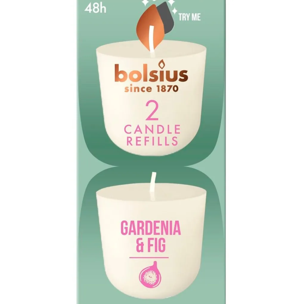 Bolsius Kaarsen>Clean Light Gardenia & Fig Navulling