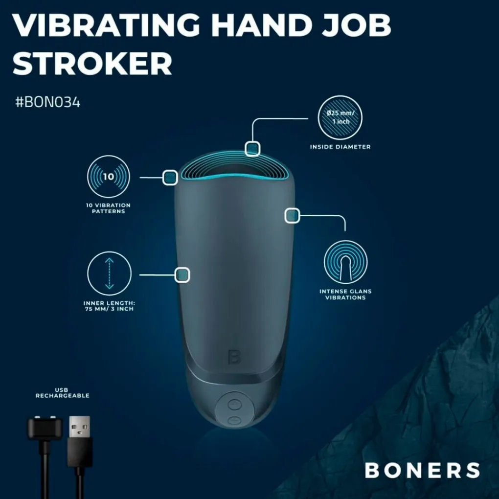 Boners Seksspeeltjes>#BONO34 Vibrating Hand Job Stroker