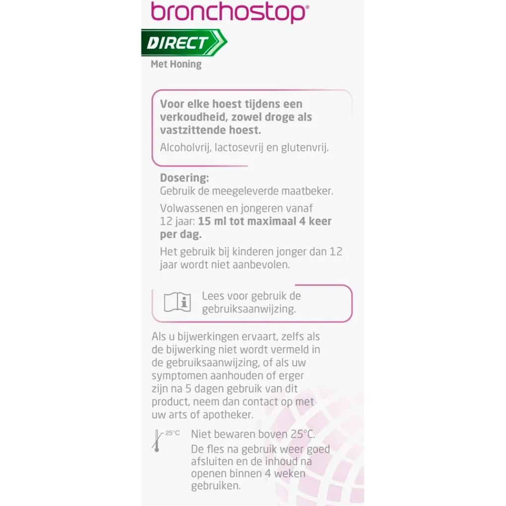 Bronchostop Luchtwegen>Direct met Honing