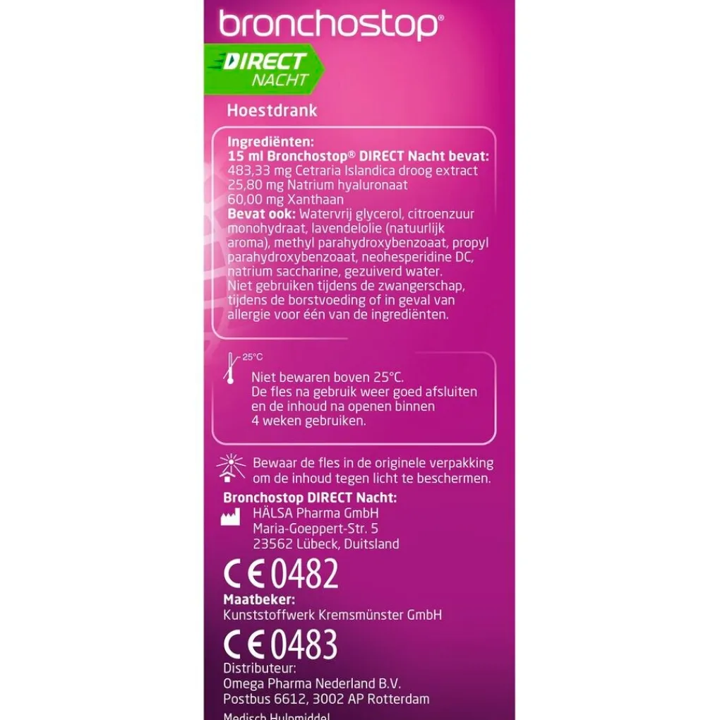 Bronchostop Luchtwegen>Direct Nacht 5-in-1 Hoestdrank