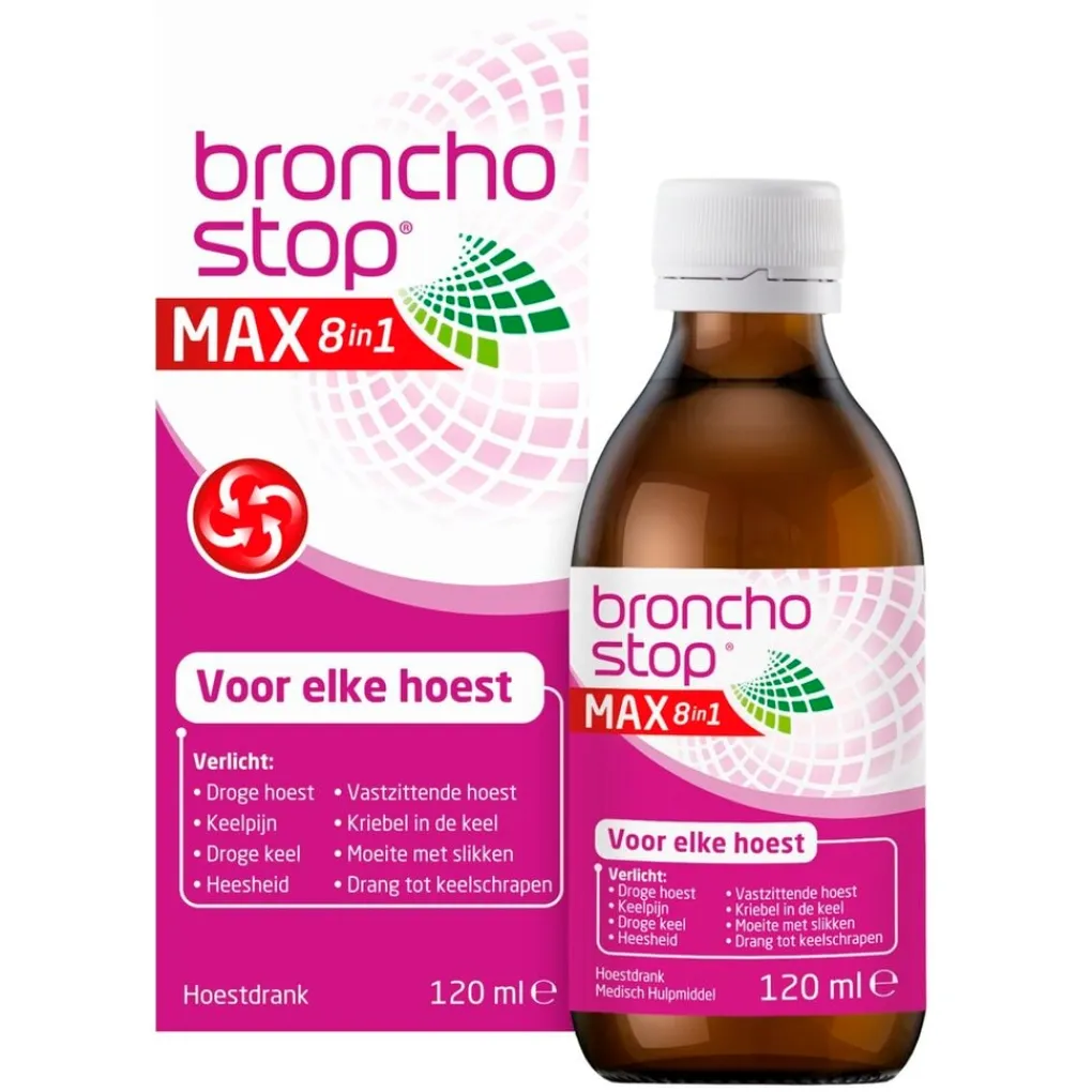 Bronchostop Luchtwegen>Max 8-in-1 Hoestdrank