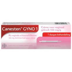 Canesten Intieme Ongemakken>Gyno 1-Daagse Behandeling Crème bij Vaginale Schimmelinfecties