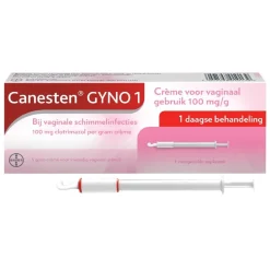 Canesten Intieme Ongemakken>Gyno 1-Daagse Behandeling Crème bij Vaginale Schimmelinfecties