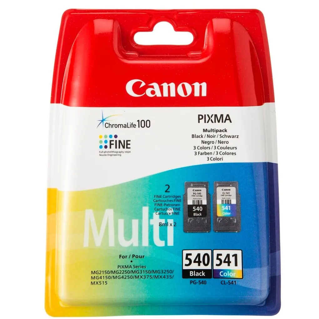 Canon Printers>PG-540 / CL-541 Zwart & Kleur Inktcartridges