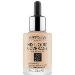 Catrice Foundation>HD 010 Light Beige Liquid Coverage Foundation