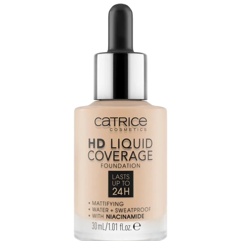 Catrice Foundation>HD 010 Light Beige Liquid Coverage Foundation