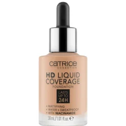 Catrice Foundation>HD 040 Warm Beige Liquid Coverage Foundation