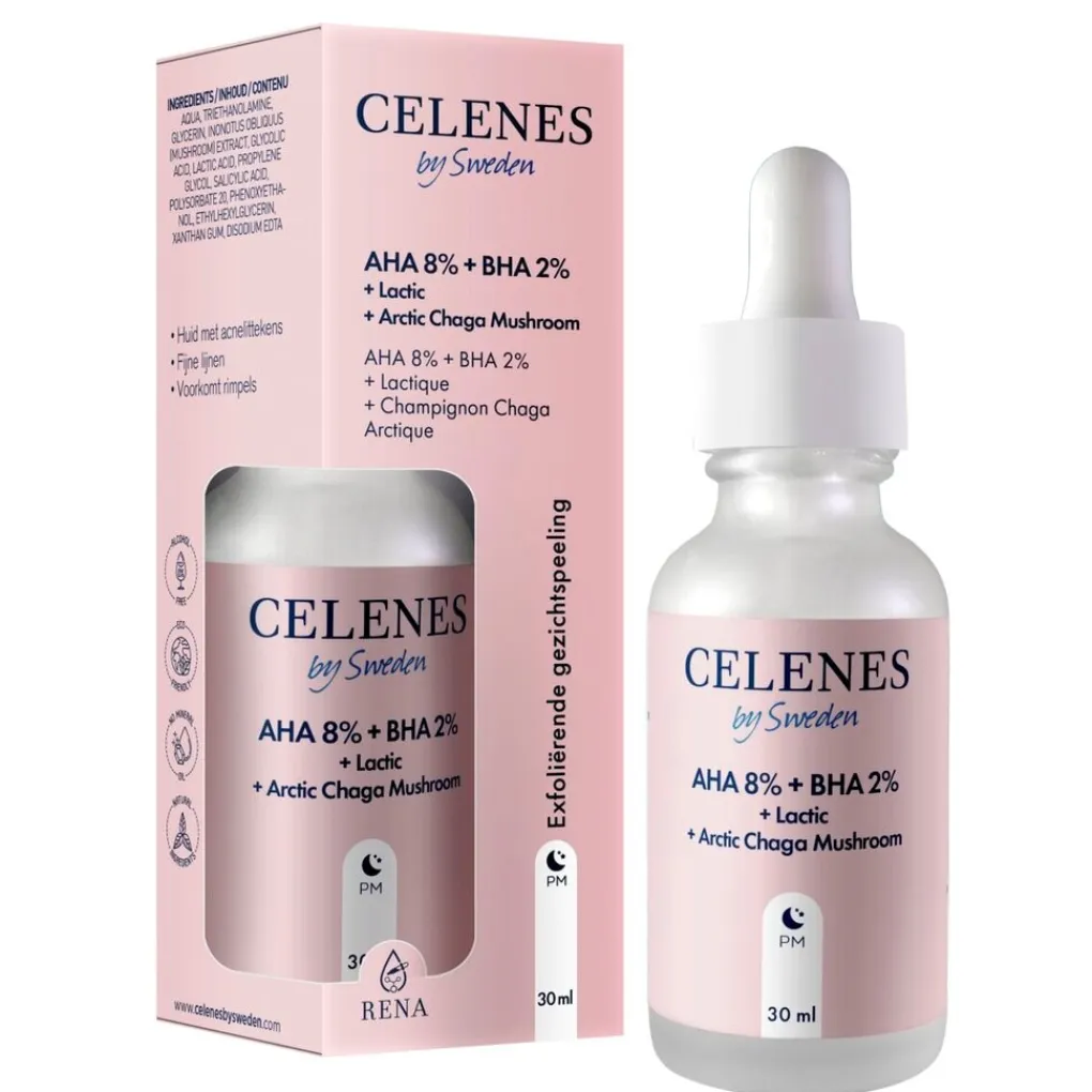 CELENES BY SWEDEN Serum>By Sweden AHA 8% + BHA 2% Gezichtspeeling