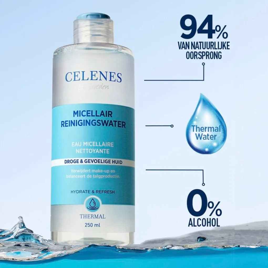 CELENES BY SWEDEN Gezichtsreiniging>Micellair Reinigingswater