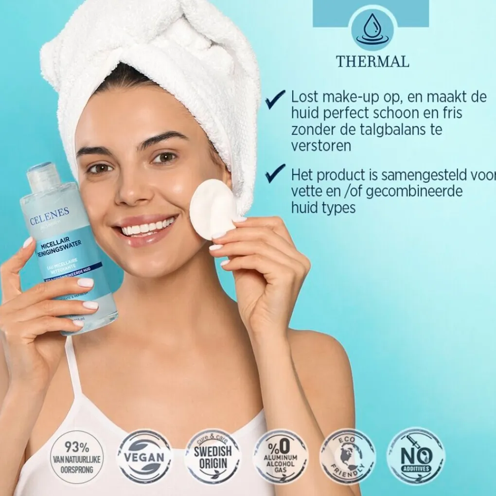CELENES BY SWEDEN Gezichtsreiniging>Micellair Reinigingswater