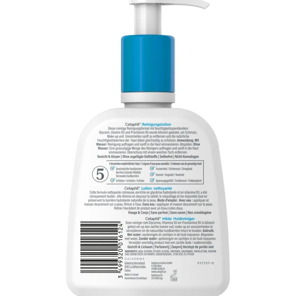 Cetaphil Dermacare|Gezichtsreiniging Mannen>Milde Huidreiniger