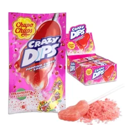Chupa Chups Snacks En Snoep>Crazy Dips Strawberry