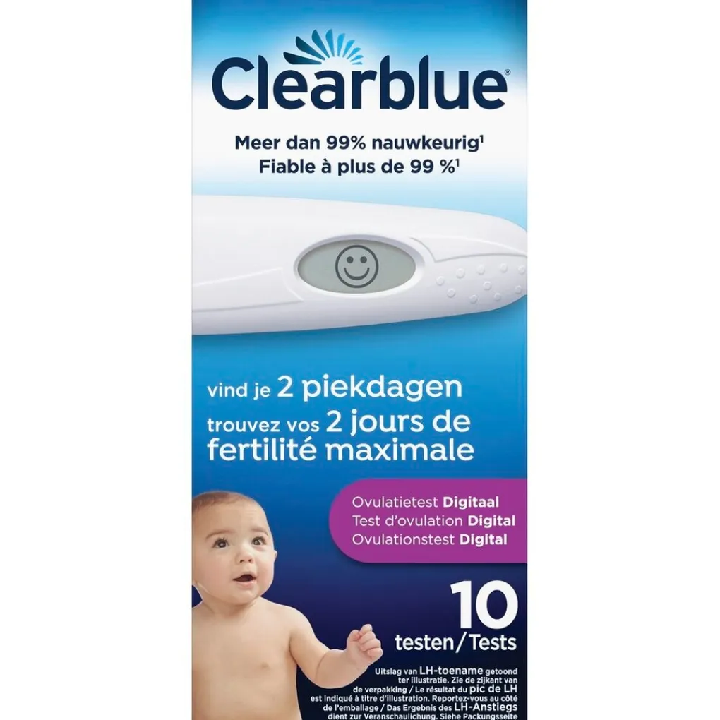 Clearblue Zelftesten>Digitale Ovulatietestset