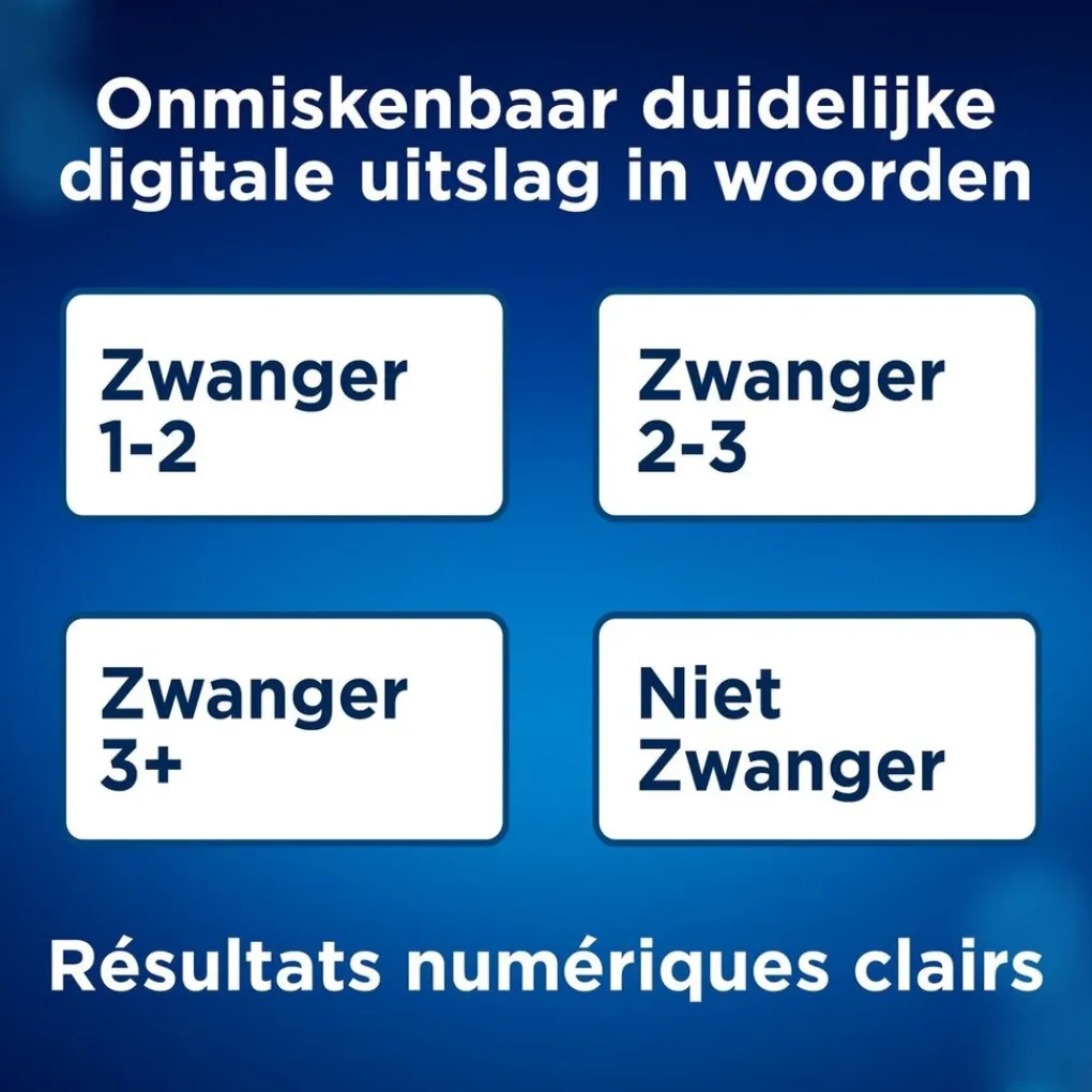Clearblue Zelftesten>Digitale Zwangerschapstest met Wekenindicator