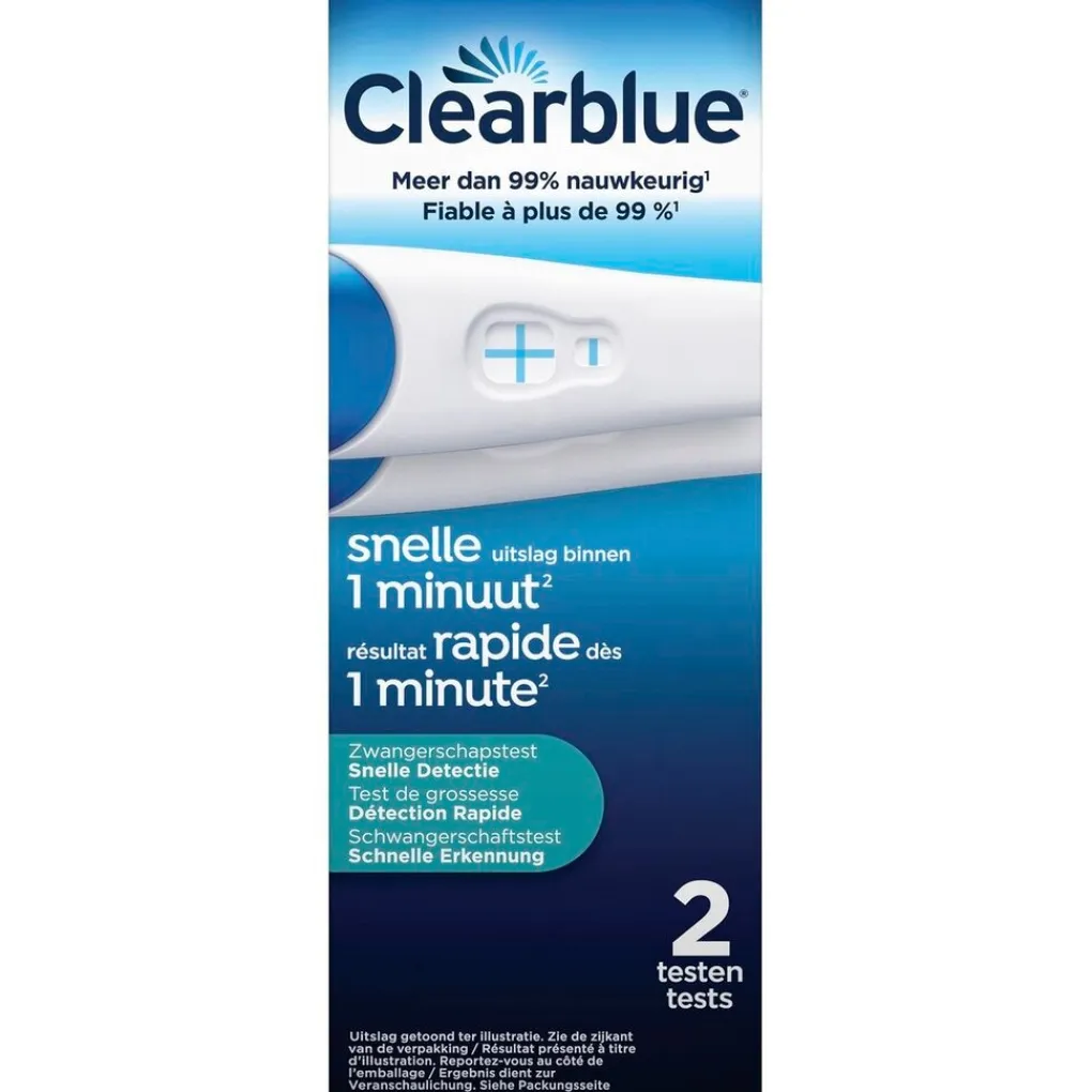 Clearblue Zelftesten>Snelle Detectie Zwangerschapstest