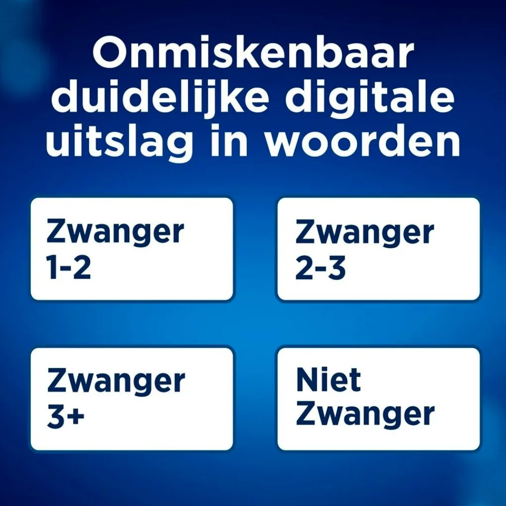Clearblue Zelftesten>Zwangerschapstest met Wekenindicator