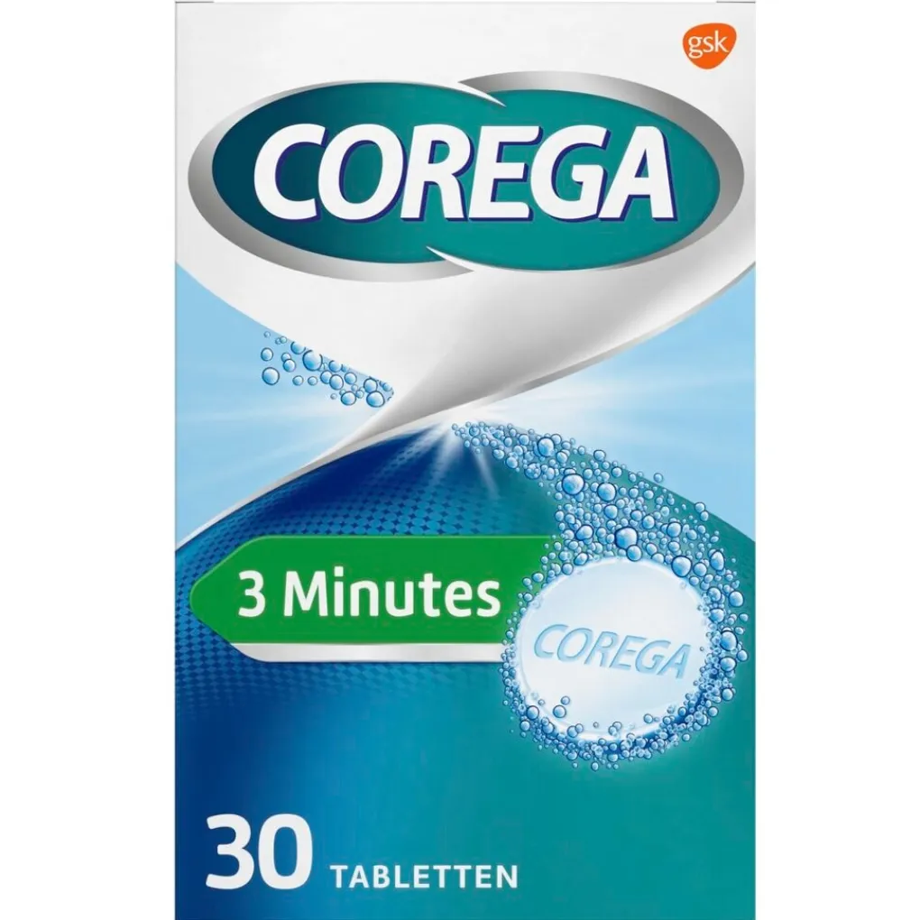 Corega Kunstgebitreiniger>3 Minutes Dagelijkse Reiniger Tabletten