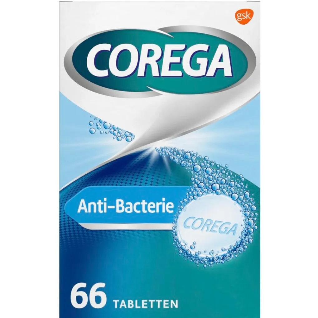 Corega Kunstgebitreiniger>Anti-bacterie Dagelijkse Reiniger Tabletten