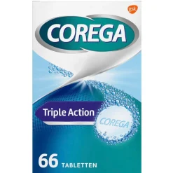 Corega Kunstgebitreiniger>Triple Action Dagelijkse Reiniger Tabletten