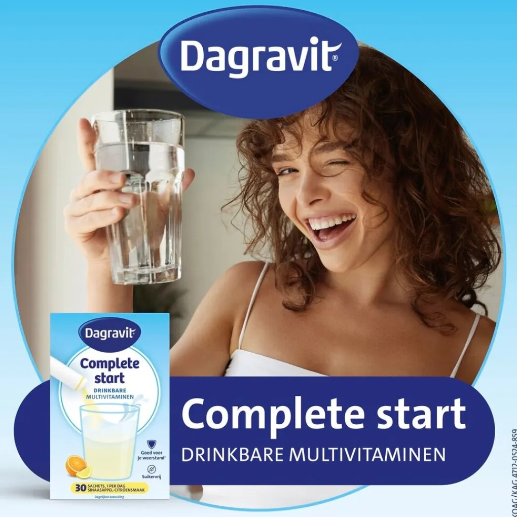 Dagravit Vitamines|Weerstand En Of Energie>Complete Start Drinkbare Multivitaminen Sachets