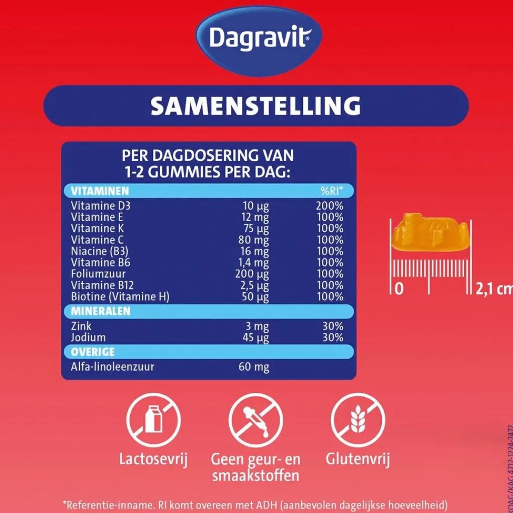 Dagravit Vitamines>Kids Multivitaminen Minions Gummies