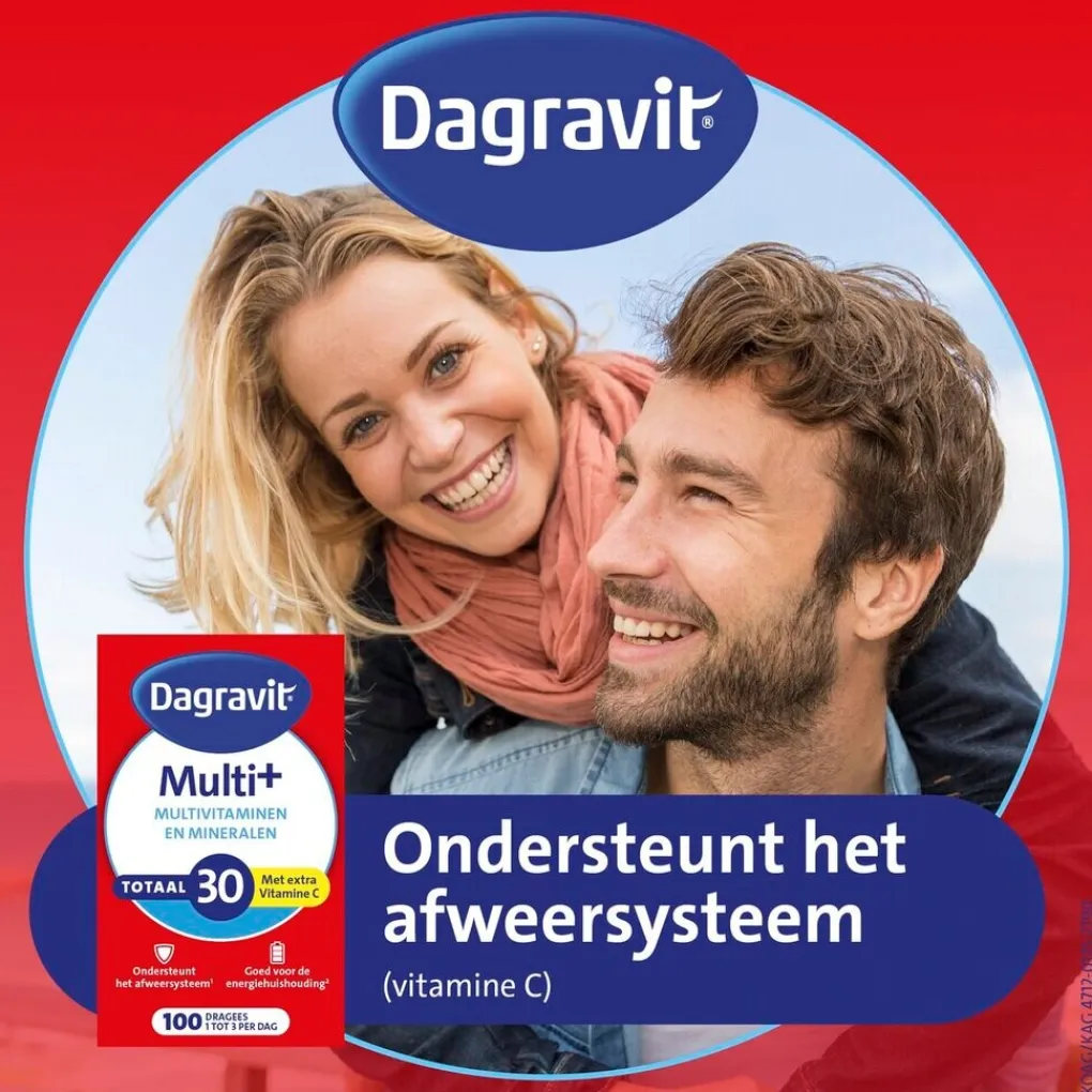 Dagravit Vitamines>Totaal 30 Multivitaminen Dragees
