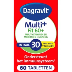 Dagravit Vitamines>Totaal 30 Vitaal 60+ Multivitaminen Tabletten