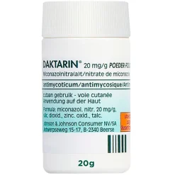 Daktarin Voetschimmel|Huidbehandeling>Miconazolnitraat 20mg/g Strooipoeder bij Schimmelinfecties