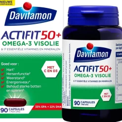 Davitamon Hart En Of Bloedvaten|Weerstand En Of Energie>Actifit 50+ Omega-3 Visolie Multivitamine & Mineralen Capsules