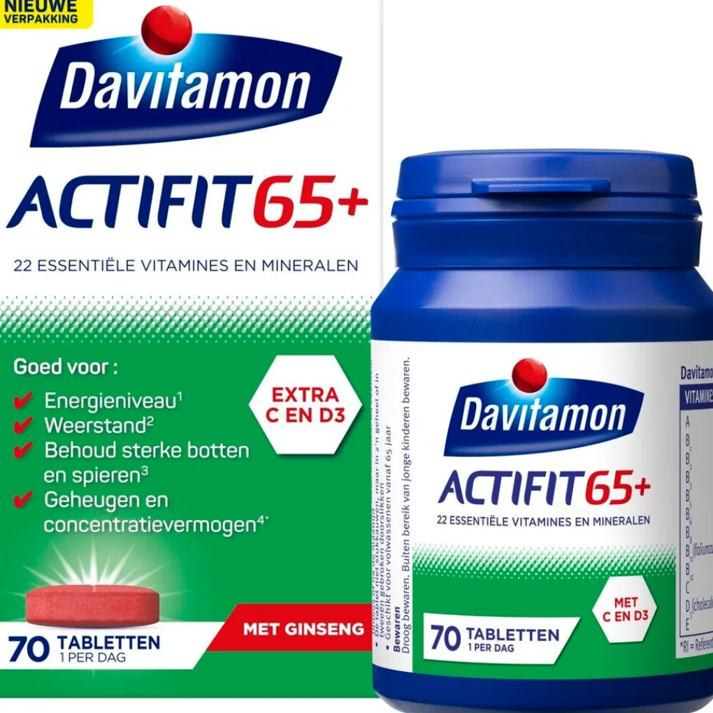 Davitamon Botten En Gewrichten|Vitamines>Actifit 65+ Tabletten